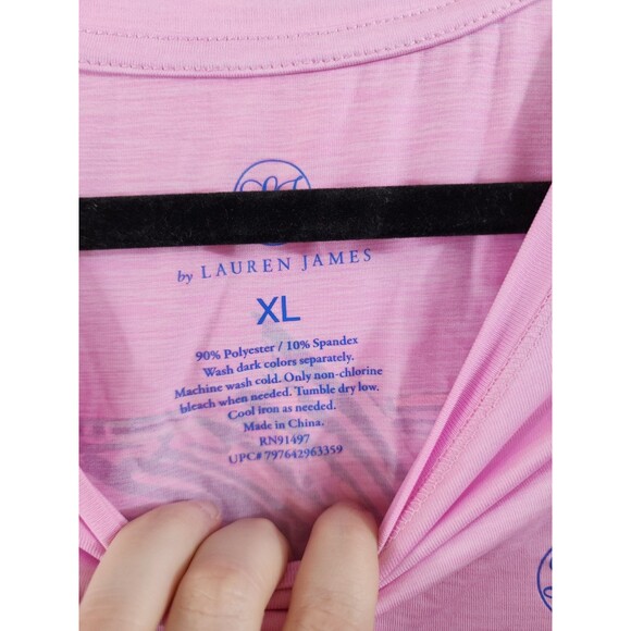 New Lauren James Womens XL Pink Long Sleeve Fish Graphic Back Upf 30+ Shirt - Picture 5 of 6